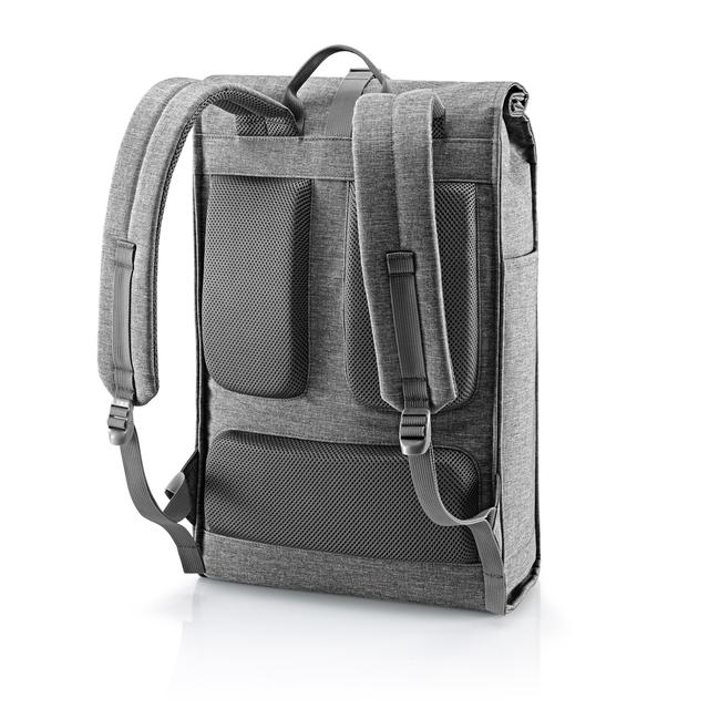 REISENTHEL URBAN ROLLTOP, twist silver (Roll-Top Rucksack)