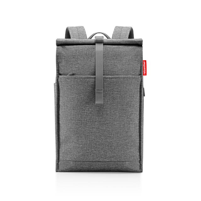 REISENTHEL URBAN ROLLTOP, twist silver (Roll-Top Rucksack)