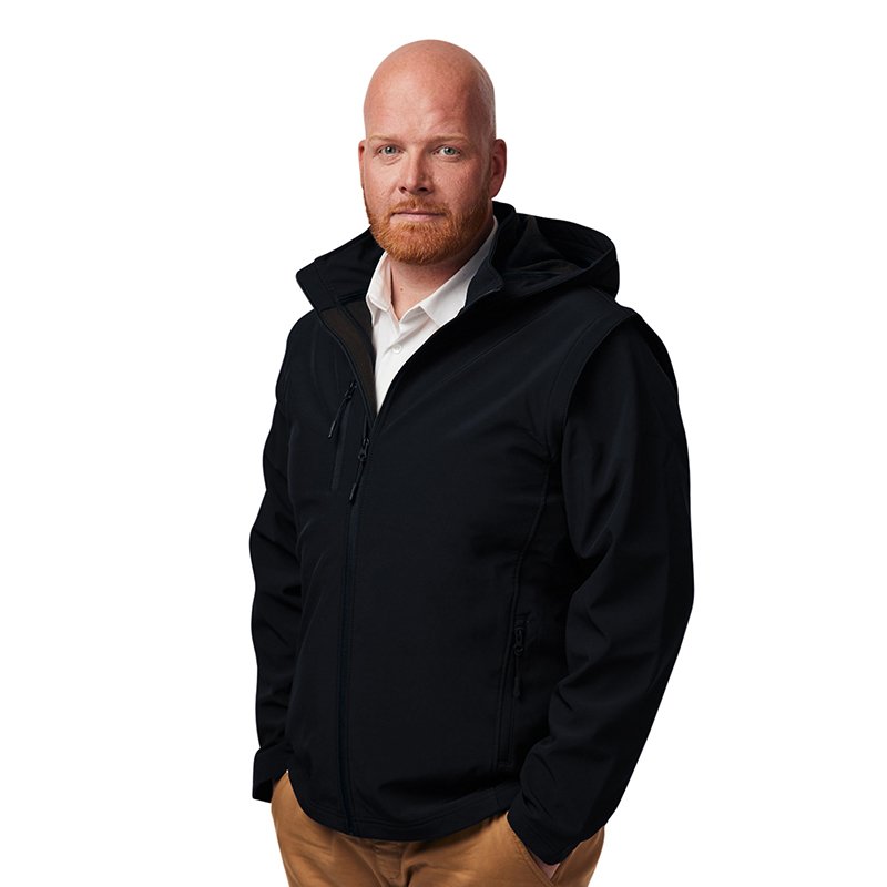 SOFTSHELL JACKE 2 in 1, UNISEX
