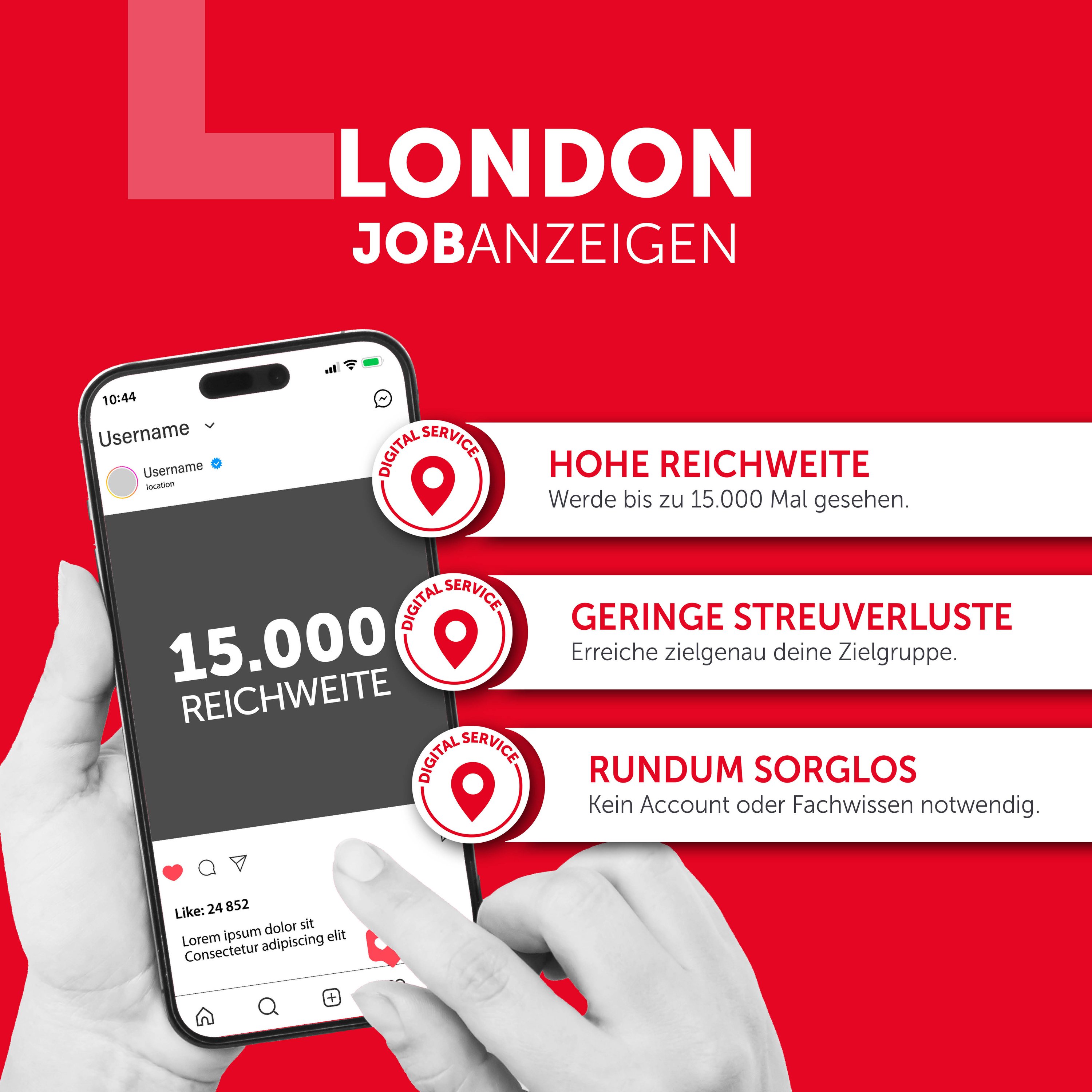 SoMe Jobanzeige LONDON