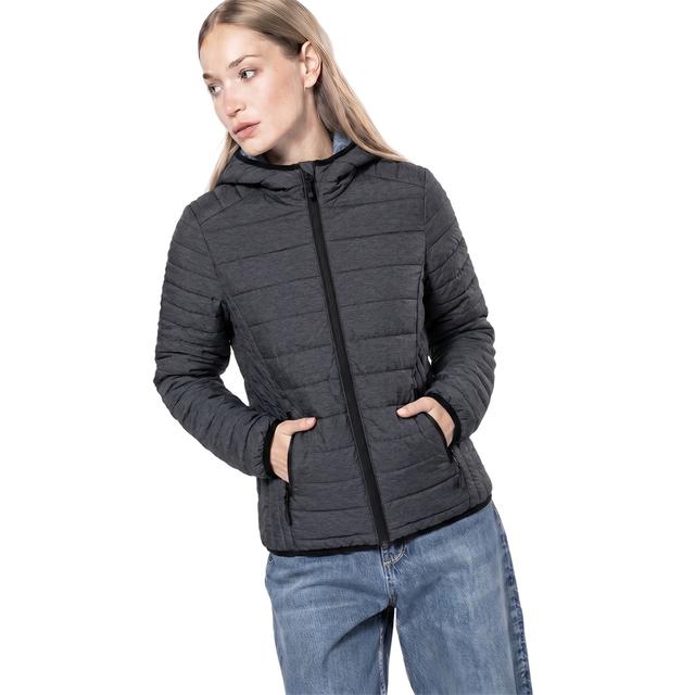 STEPPJACKE MIT KAPUZE, DAMEN