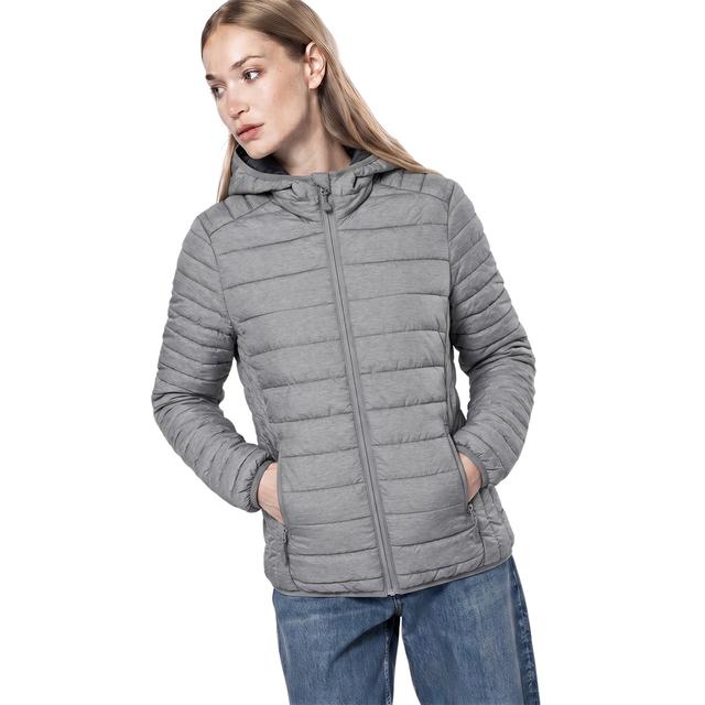 STEPPJACKE MIT KAPUZE, DAMEN