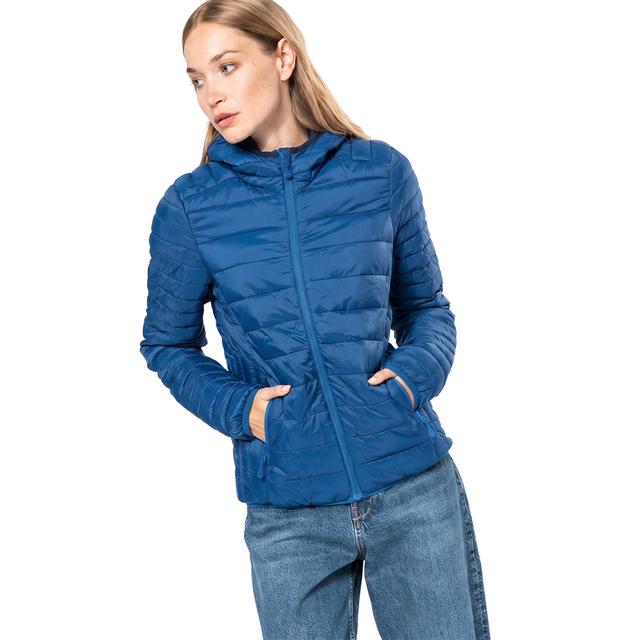 STEPPJACKE MIT KAPUZE, DAMEN