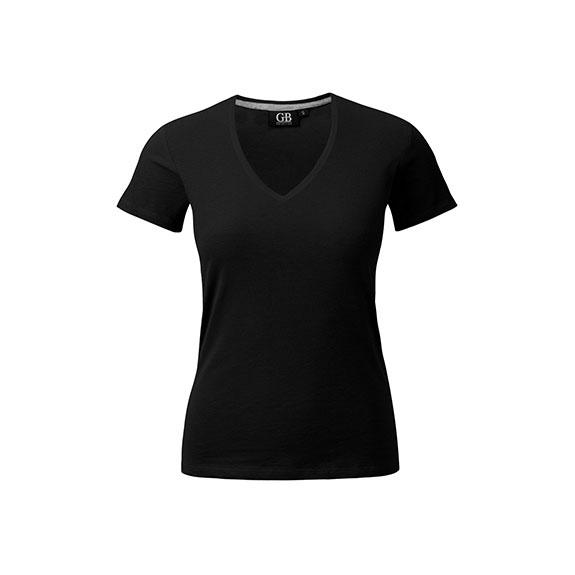 T-Shirt Promotion Damen Kurzarm V-Kragen