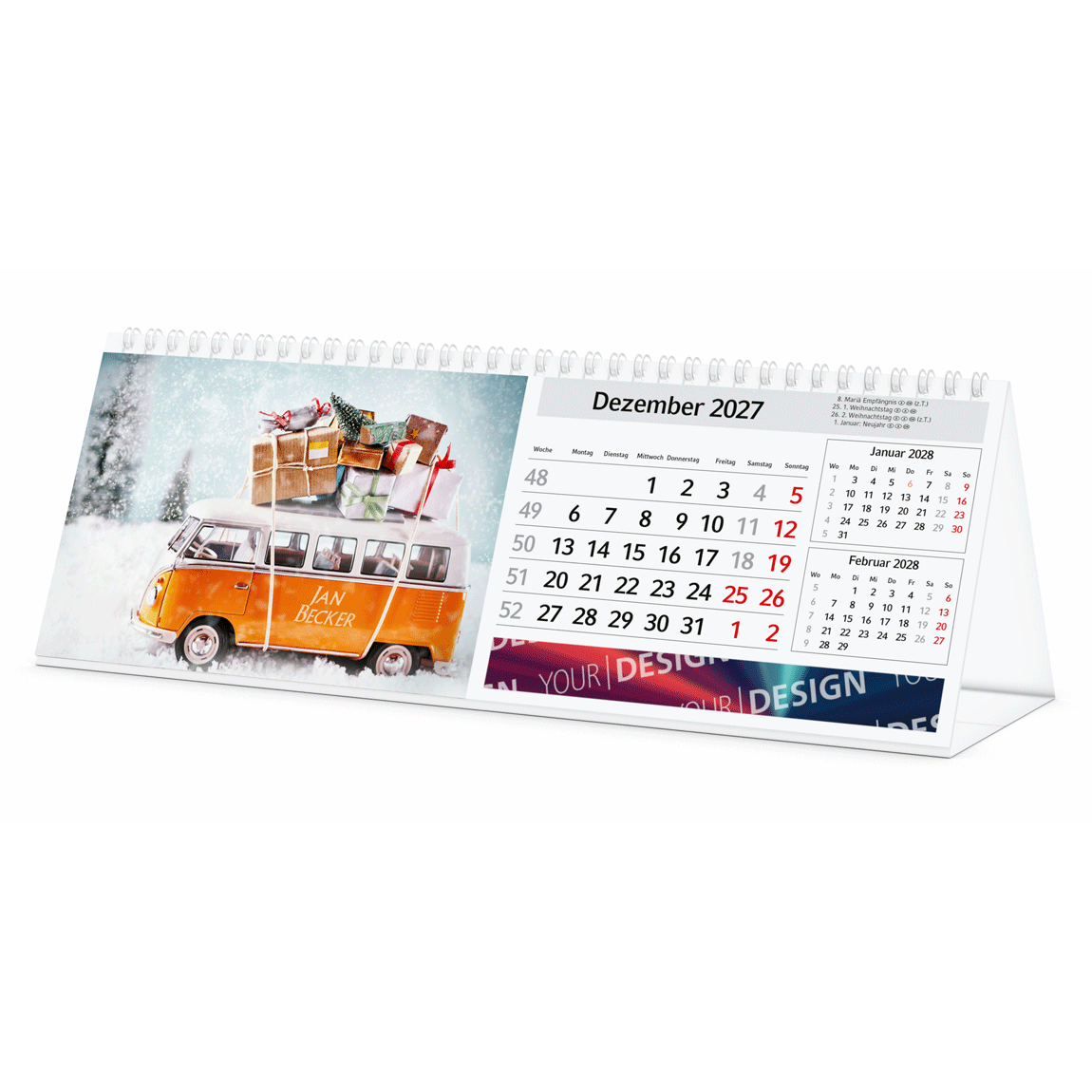 Tischkalender CROSSWISE