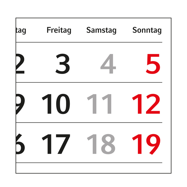 Tischkalender CROSSWISE