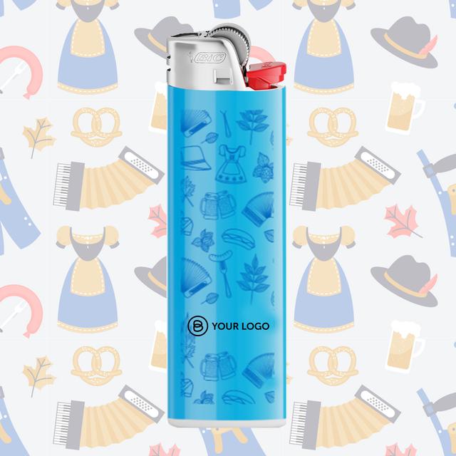 WIESN, blau (BIC® Feuerzeug)