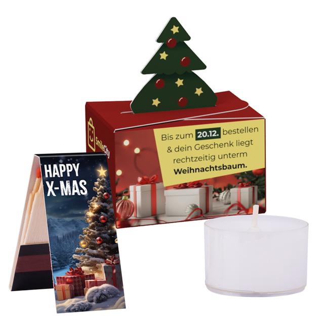 X-MAS BOX (Teelicht & Streichholz)